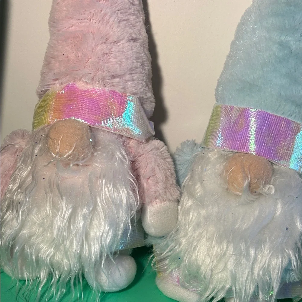 Set of Three Pastel Gnome Plushies